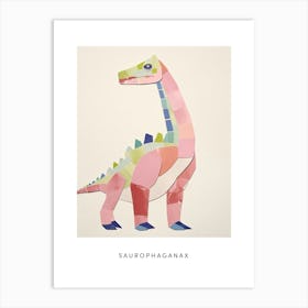 Nursery Dinosaur Art Saurophaganax 1 Poster Art Print