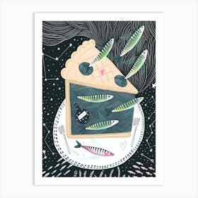 Cornish mousehole stargazy pie Art Print