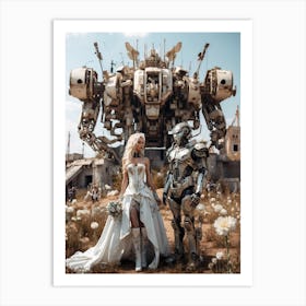 Fallout Bride And Groom Art Print