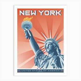 New York Statue Of Liberty Art Print