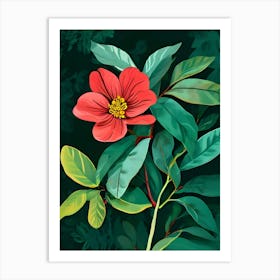 Hibiscus Flower 6 Art Print