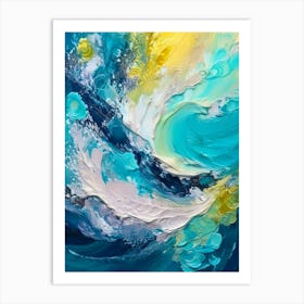 Abstract Representation Of The Ocean Art Print