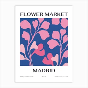 Flower Market Madrid Art Print