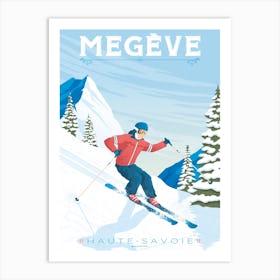 Megeve Ski Resort France Art Print