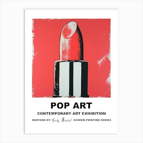 Lipstick Pop Art 1 Art Print