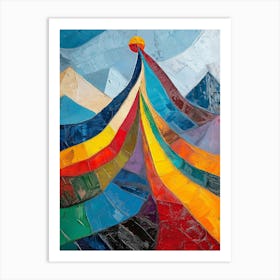 Rainbow Mountain Art Print