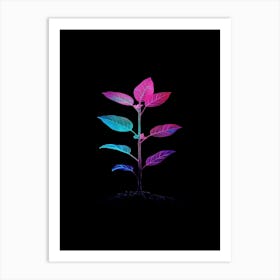 Neon Plant 12 Art Print