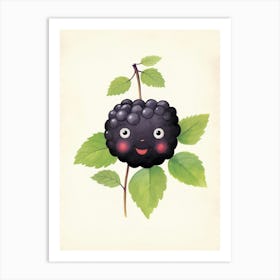 Friendly Kids Blackberry 3 Art Print