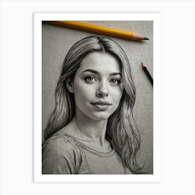 Portrait Of A Girl 12 Art Print