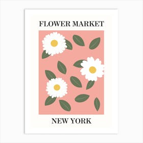 Flower Market New York Art Print