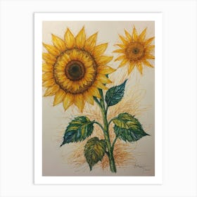 Sunflowers 12 Art Print