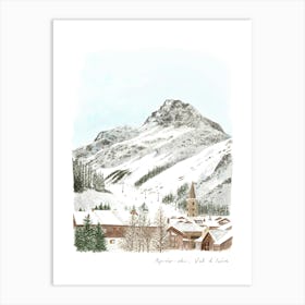 Val D'Isère, French Alps, Après-ski Art Print