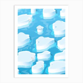 Arctic Ice Berg Art Print