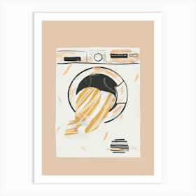 Illustration Of A Washing Machine 4 Art Print