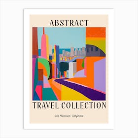 Abstract Travel Collection Poster San Francisco Usa 2 Art Print