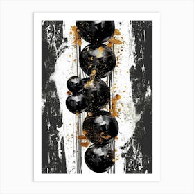 Black And Gold 112 Art Print