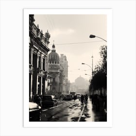Mexico City, Black And White Analogue Photograph 1 Art Print
