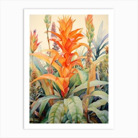 Tropical Plant Painting Dracaena 1 Art Print