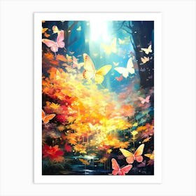 Butterfly Forest Art Print