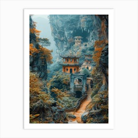 Chinese Village 1 Art Print