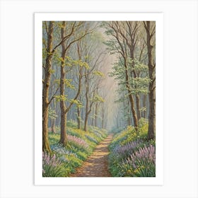 The Misty Woods Art Print