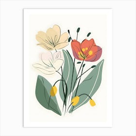 Bouquet Of Flowers 6 Art Print