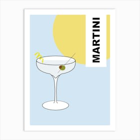 Martini Cocktail 1 Art Print