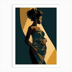 Pregnant Woman Art Print