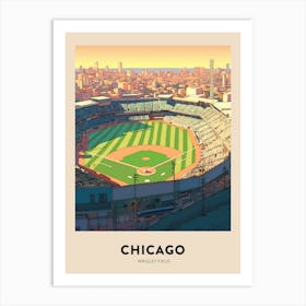 Wrigley Field Chicago Travel Poster Art Print