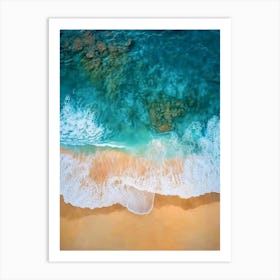 Aerial View Of A Beach 145 Art Print