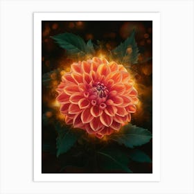 Dahlia Flower Art Print