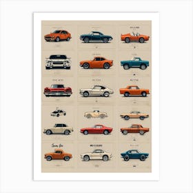 Chevrolet Muscle Cars Art Print