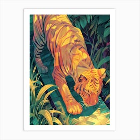 Tiger In The Jungle 59 Art Print