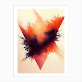 Abstract Triangle Art Print