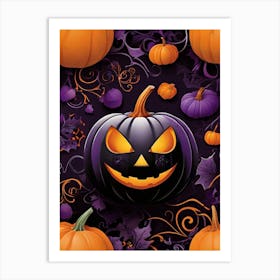 Halloween Pumpkins 1 Art Print