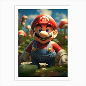 Mario Bros 40 Art Print