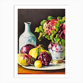 Radicchio Cezanne Style vegetable Art Print