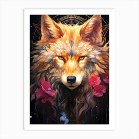 Wolf Head 1 Art Print