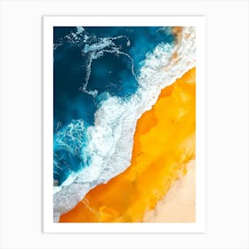 Aerial View Of The Ocean 1 Art Print