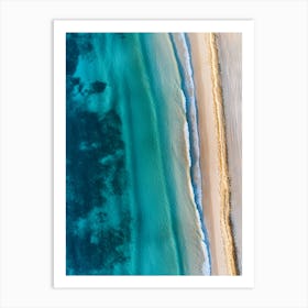 Aerial View Of A Beach 33 Art Print