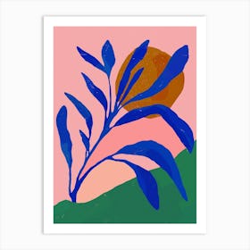 Blue Plant In Spring Art Print