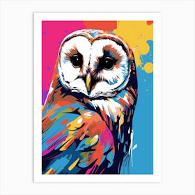 Andy Warhol Style Bird Barn Owl 1 Art Print