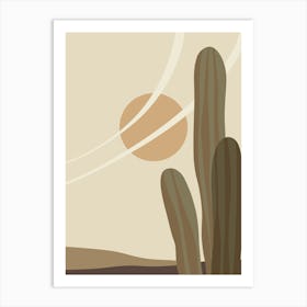 Cactus In The Desert 57 Art Print