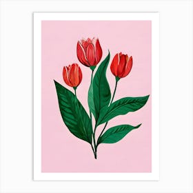 Red Tulips Art Print