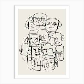 Faces Art Print