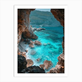 Cave On The Beach 1 Art Print