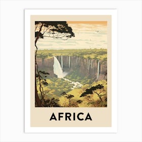 Vintage Travel Poster Africa 4 Art Print