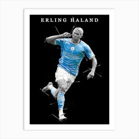 Erling Braut Håland Manchester City 3 Art Print