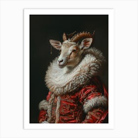 Renaissance Billy Goat Portrait Art Print