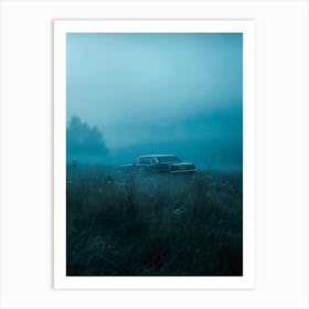 Car In The Fog Art Print